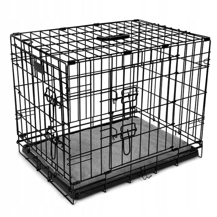 Kennel Cage for Dogs with Orthopedic Bed 2 eL 76X46 CM Packaging status original