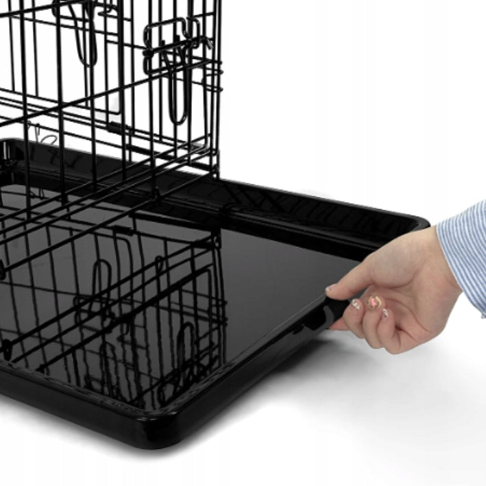 Kennel Cage for Dogs with Orthopedic Bed 2 eL 76X46 CM Trade name Klatka CLASIC + legowisko ortho M