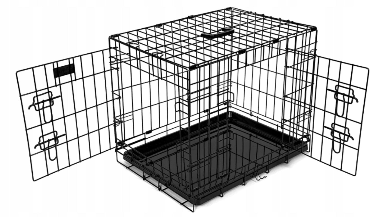 Kennel cage with dog bed set of 3 el. DOG PLAYPEN 91 x56 cm Manufacturer code 5906555652877