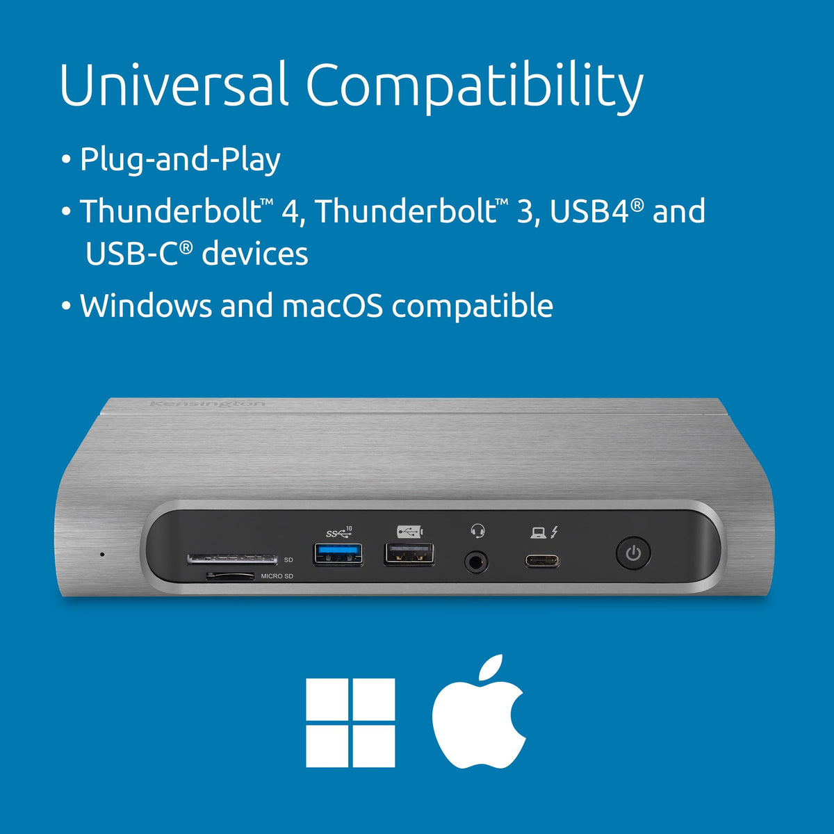 Kensington AD4010T4 Thunderbolt 4 Docking Station Manufacturer Kensington