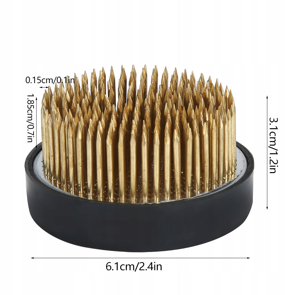 Kenzan Round Brass 60 mm Earrings for Ikebana and Flower Arrangement Packaging status original