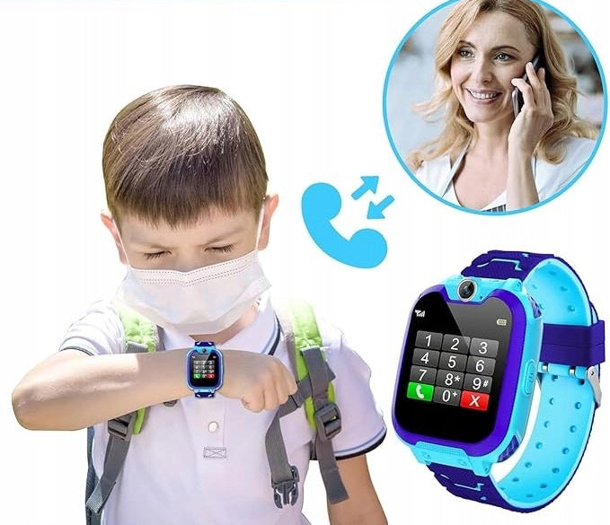 Kesasohe Smartwatch for Kids Watch with Voice Camera SOS 11 Games Blue Brand no brand