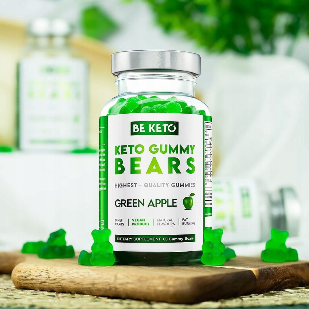 Keto Gummies with Biotin - Green Apple Brand BeKeto