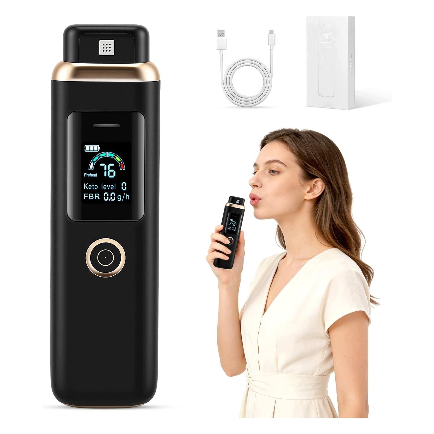Ketone meter - digital - for ketosis measurement - without tests