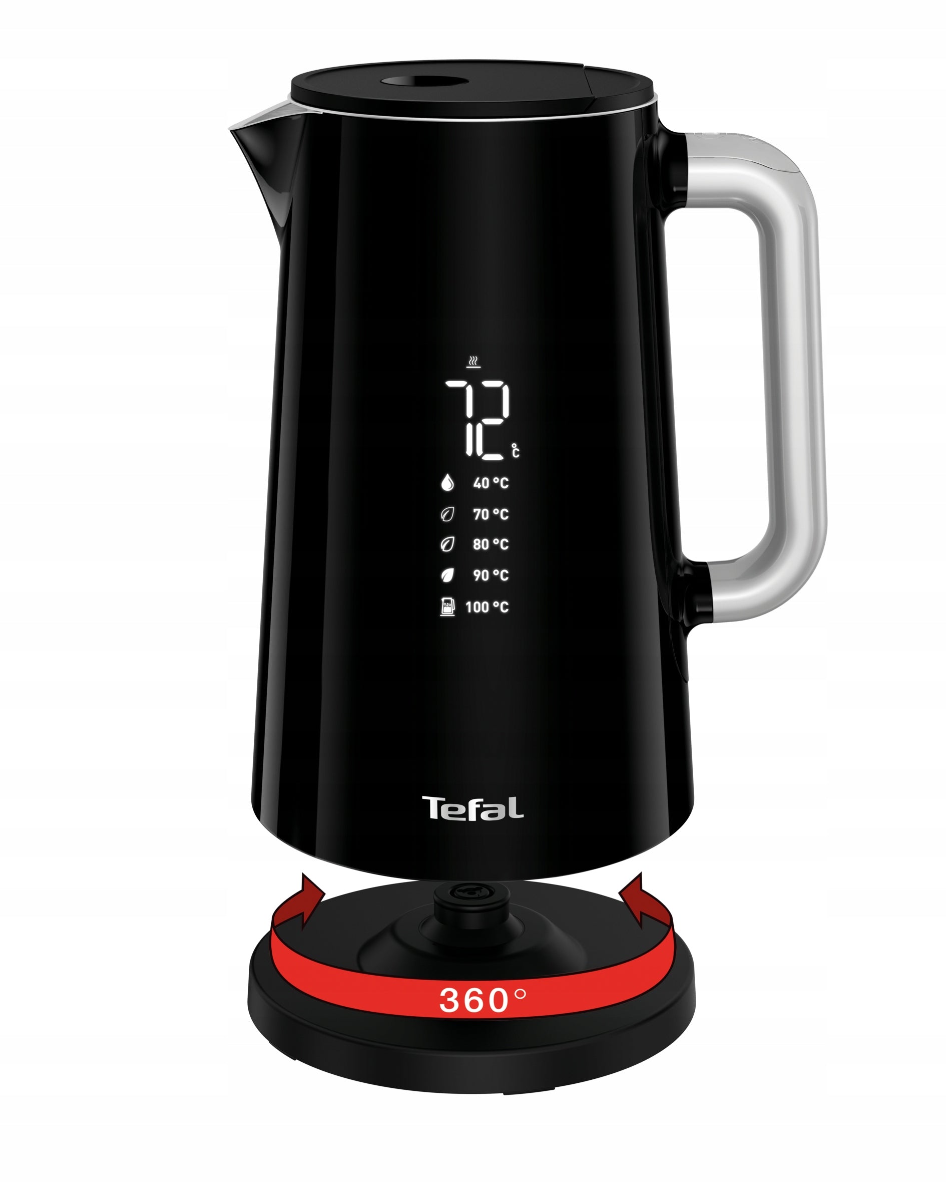 Kettle TEFAL DIgital KO851830 1.7l 1800W black Brand Tefal