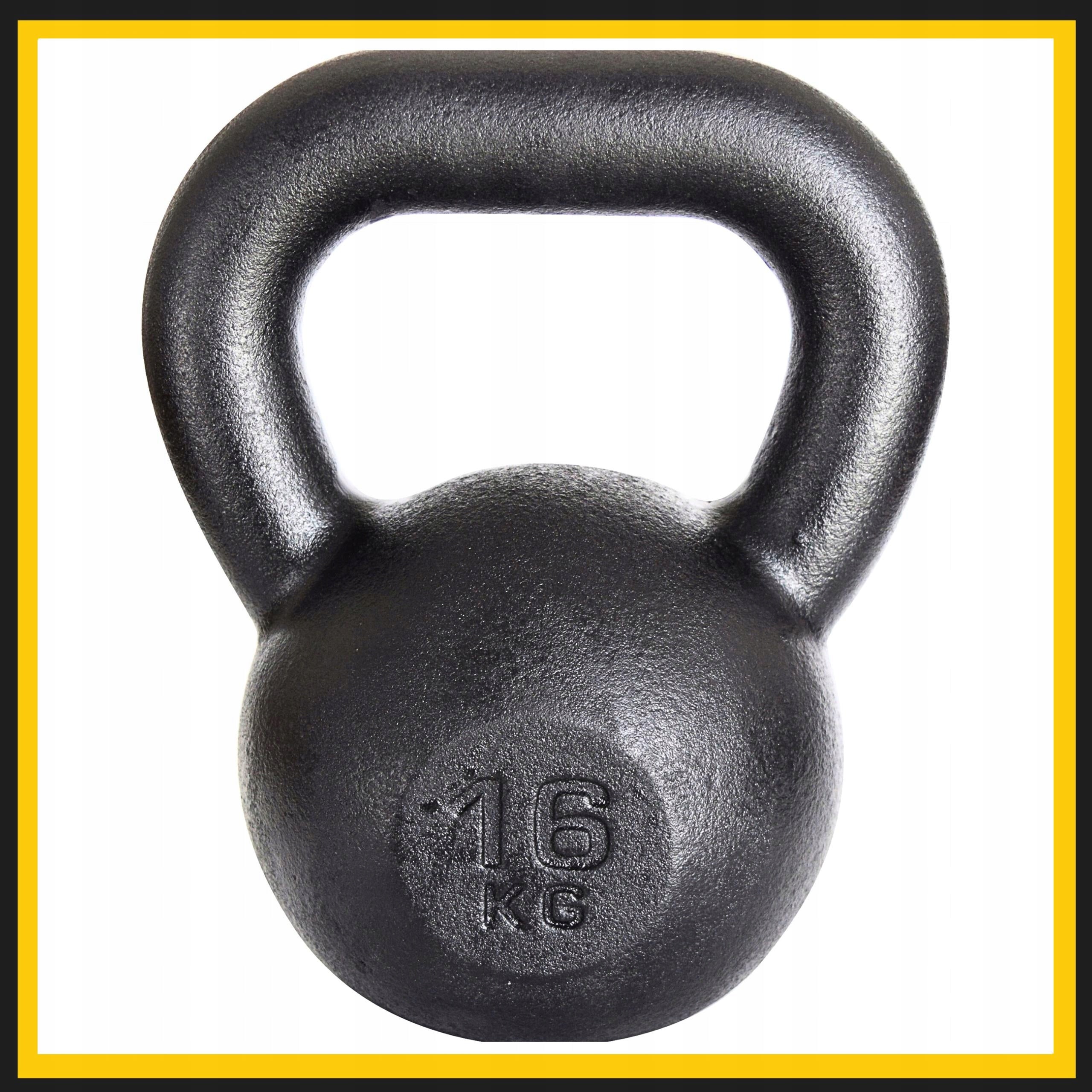 Kettlebell cast iron weight ball kettle 16kg Color black