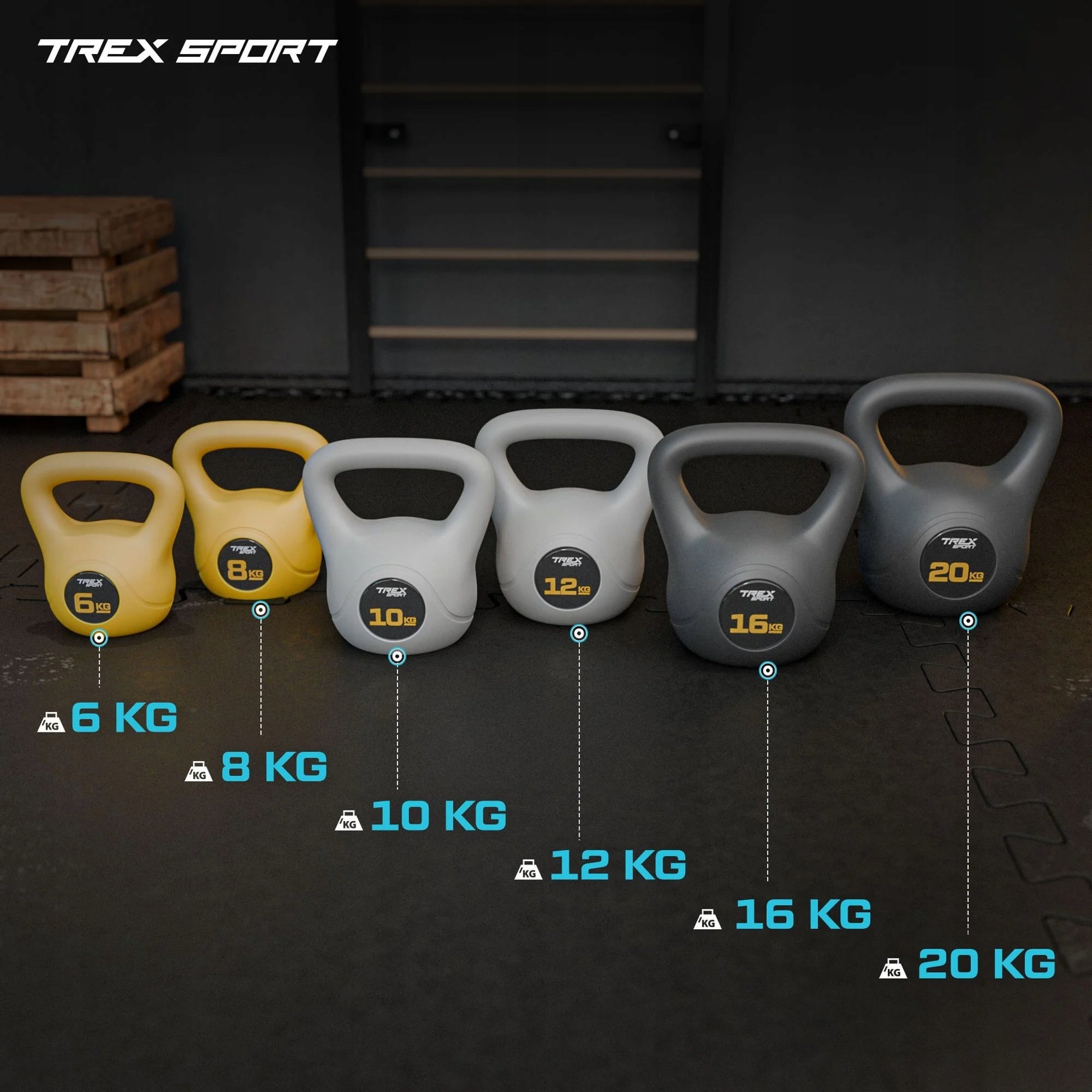 Kettlebell weight 10kg dumbbell fitness dumbbell for exercise Trex Sport Model TX-010CKB
