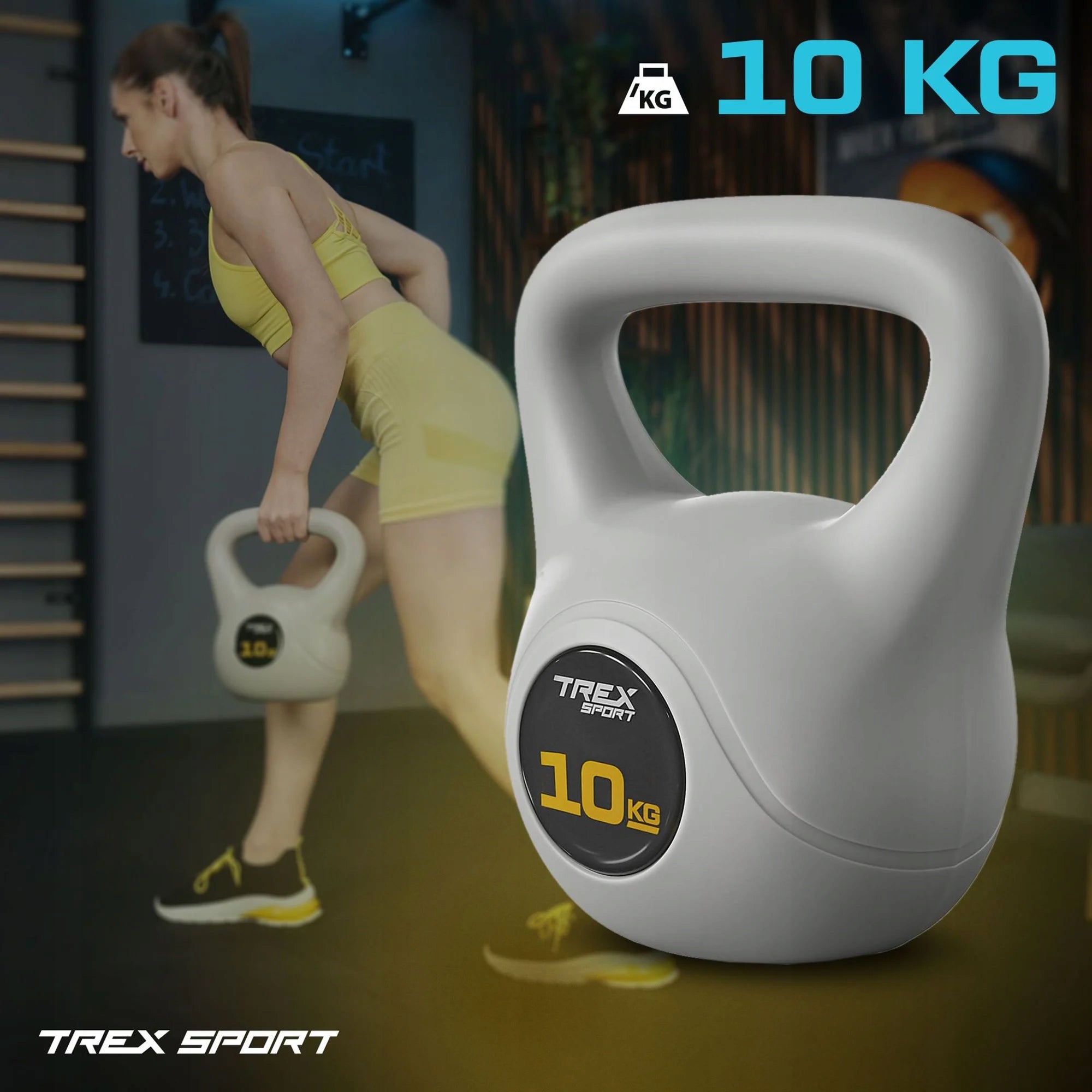 Kettlebell weight 10kg dumbbell fitness dumbbell for exercise Trex Sport Packaging status original