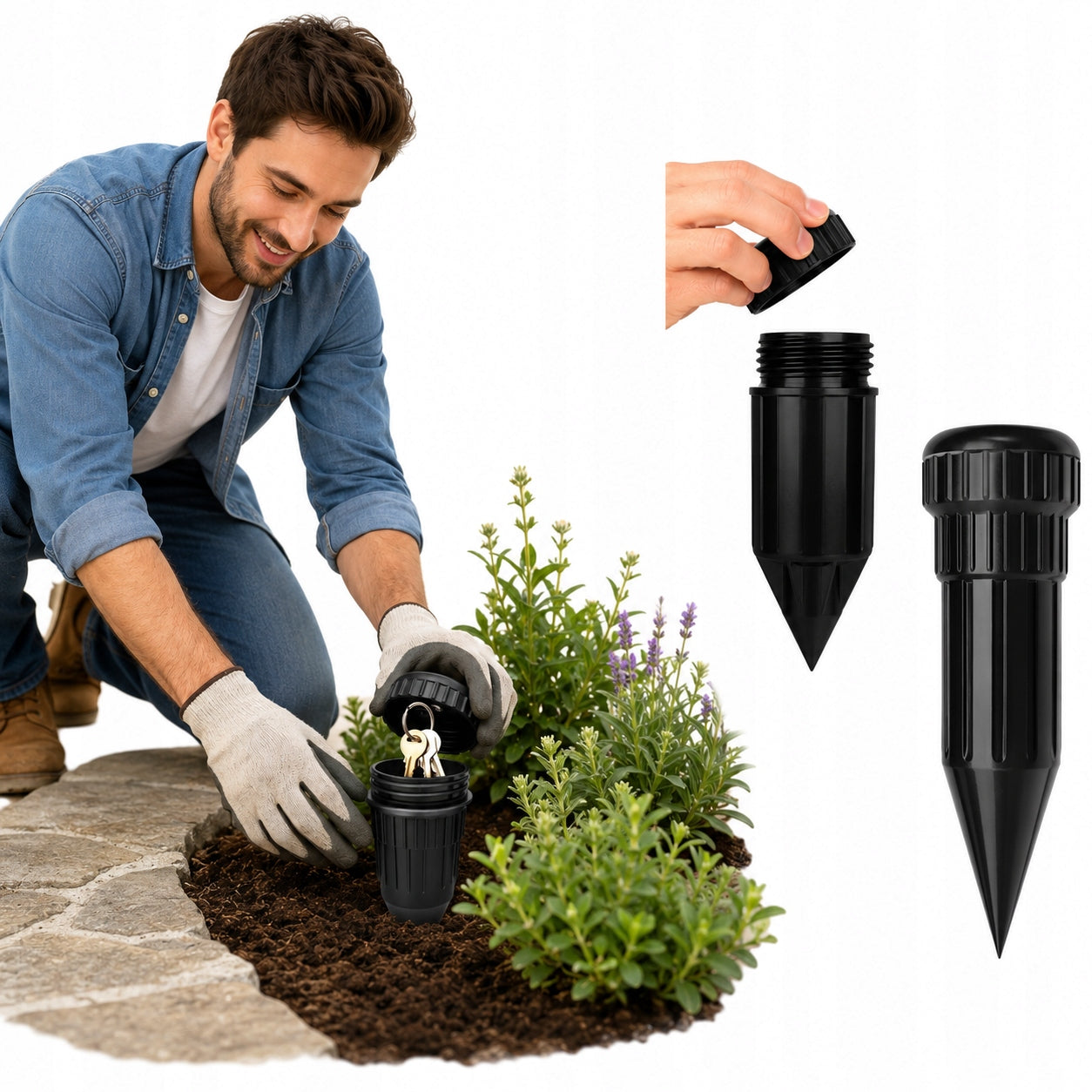 Key Box WATERPROOF Dummy Sprinkler Garden STORAGE Money