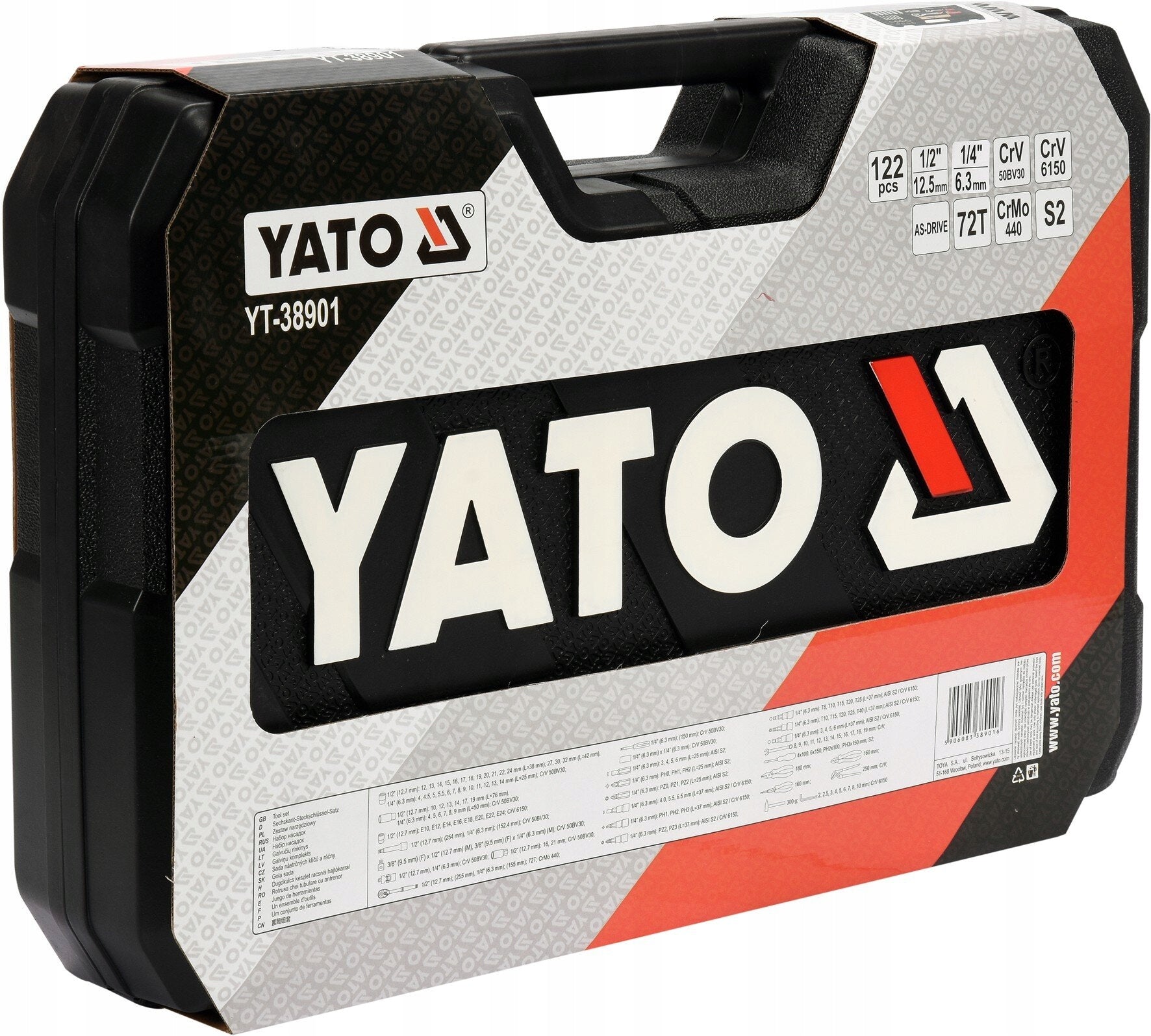 Key set YATO YT-38901 (122) EAN (GTIN) 5906083389016