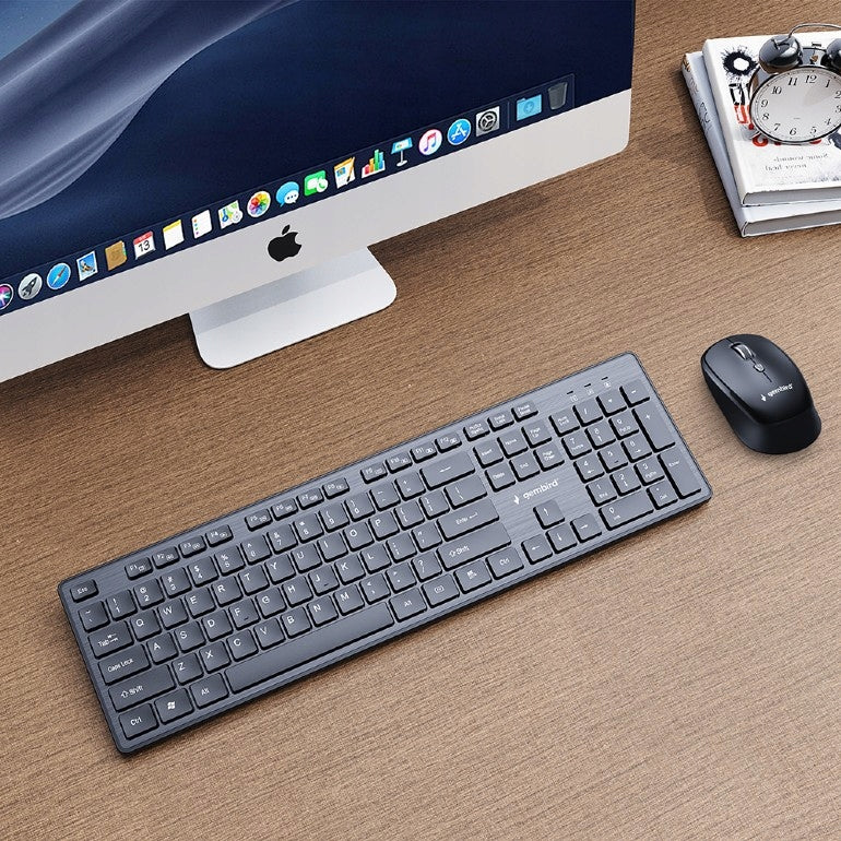 Keyboard + Hybrid Wireless Mouse Gembird KBS-WCH-04-RU Keyboard layout RU (qwerty)