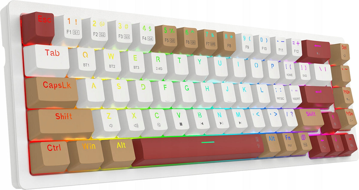 Keyboard REDRAGON K677WLR-RGB-PRO Rammus Interface USB Bluetooth USB (Radio 2.4 GHz)