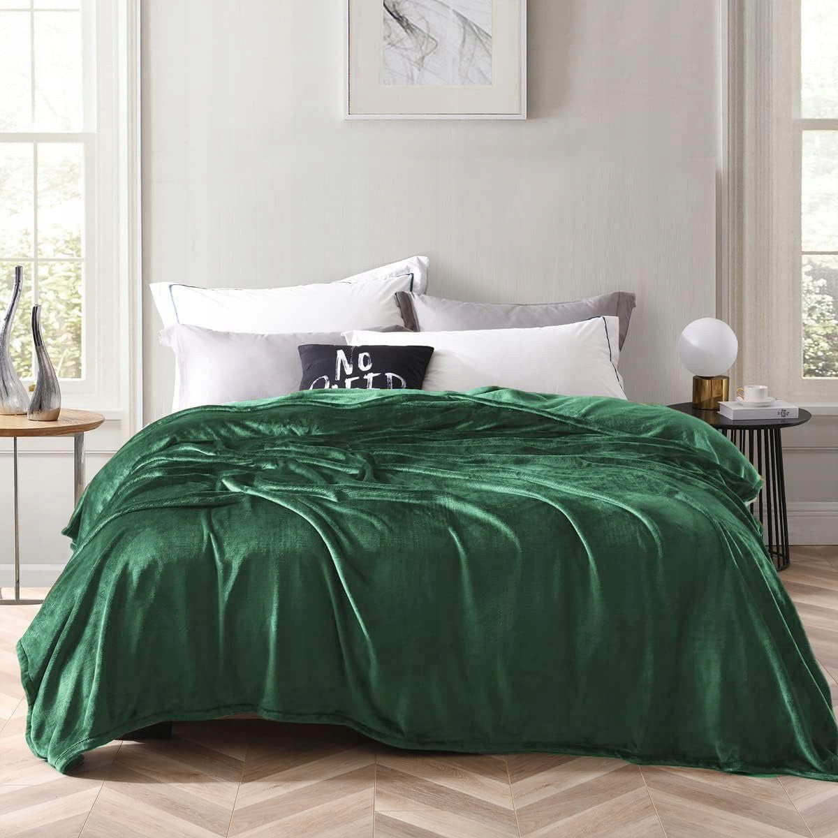 Khaki Microfiber Blanket Soft Plush Warm Cozy 150x200 Manufacturer code PLUSZ-3C