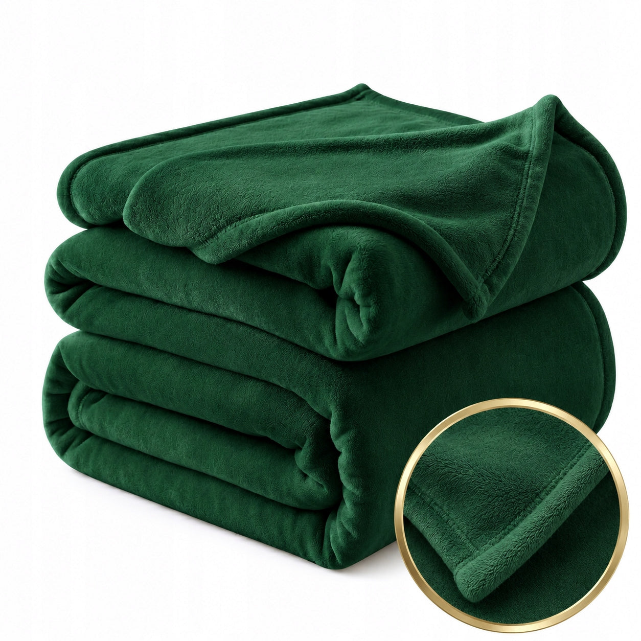 Khaki Microfiber Blanket Soft Plush Warm Cozy 150x200