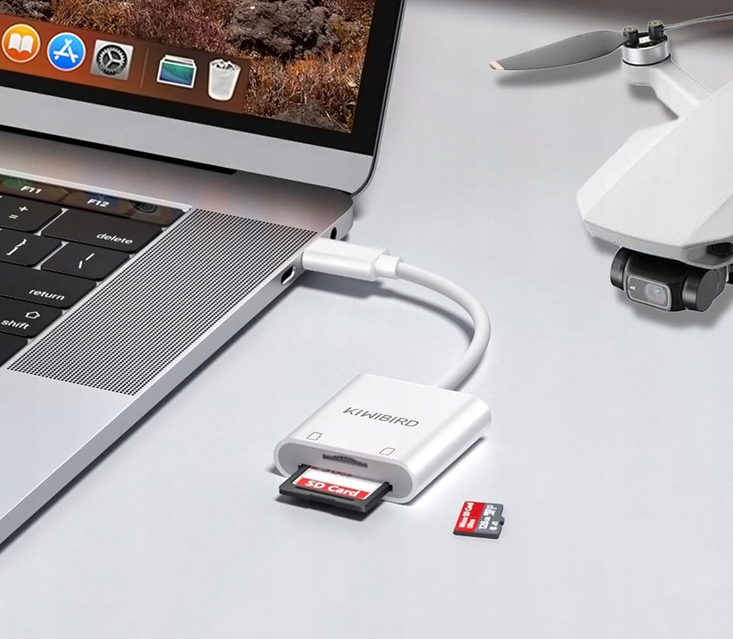 KiWiBiRD USB C SD Card Reader Samsung iPhone MacBook Air Mac iPad Manufacturer code SG-032W