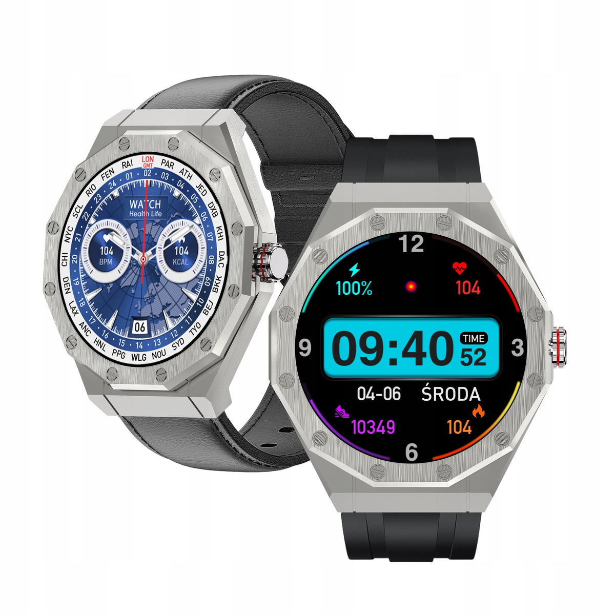 Kiano KW-ES - Men's Smart Watch with IP68 and Strong Battery