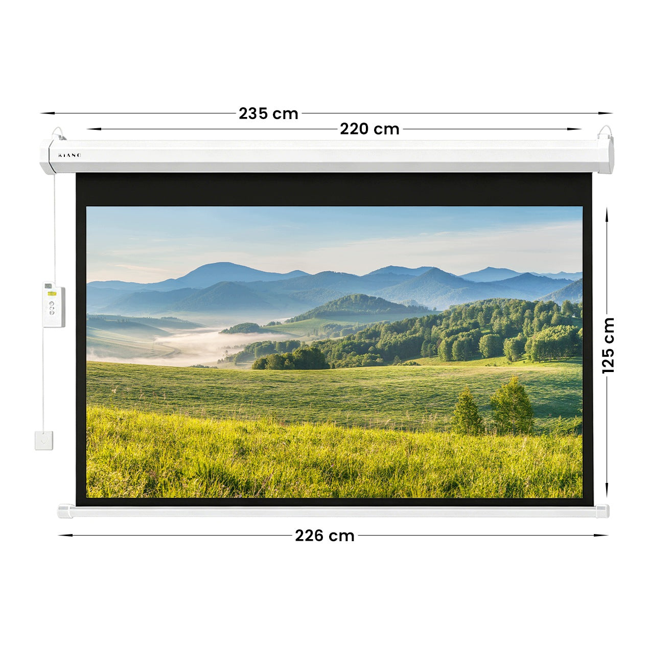Kiano Projection Screen Electric 100 FG 16:9 Packaging status original