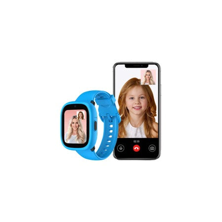 Kiddoboo WatchMe smartwatch for kids GPS SIM card phone Black/Blue Packaging status original