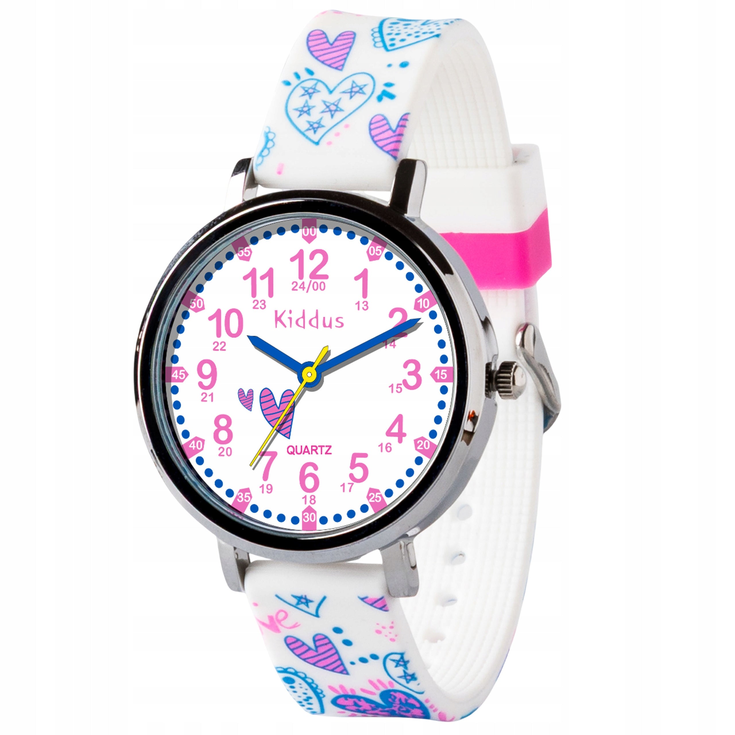Kiddus Children's Watch Time Teacher Hearts