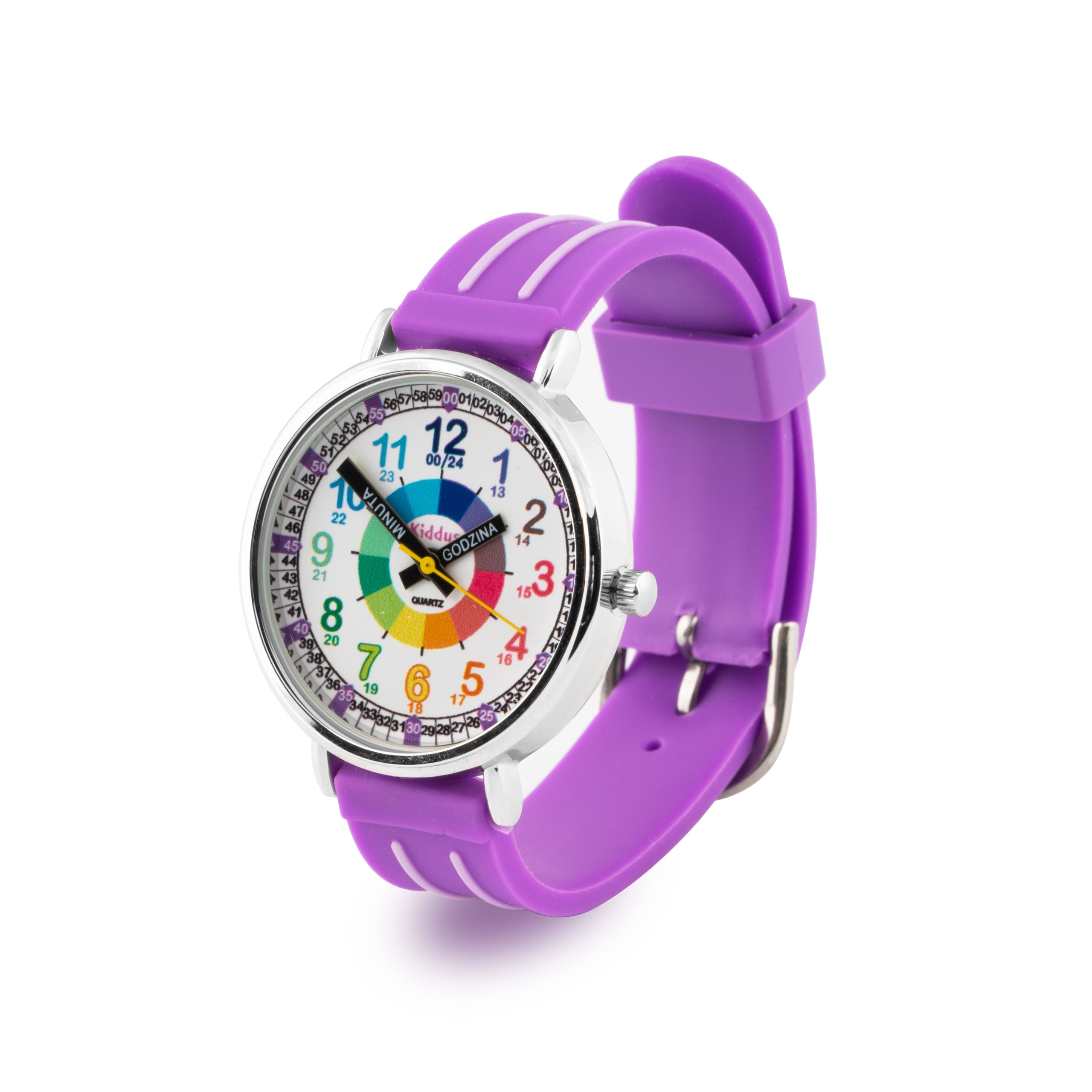 Kiddus Children's Watch Time Teacher Purple PL
