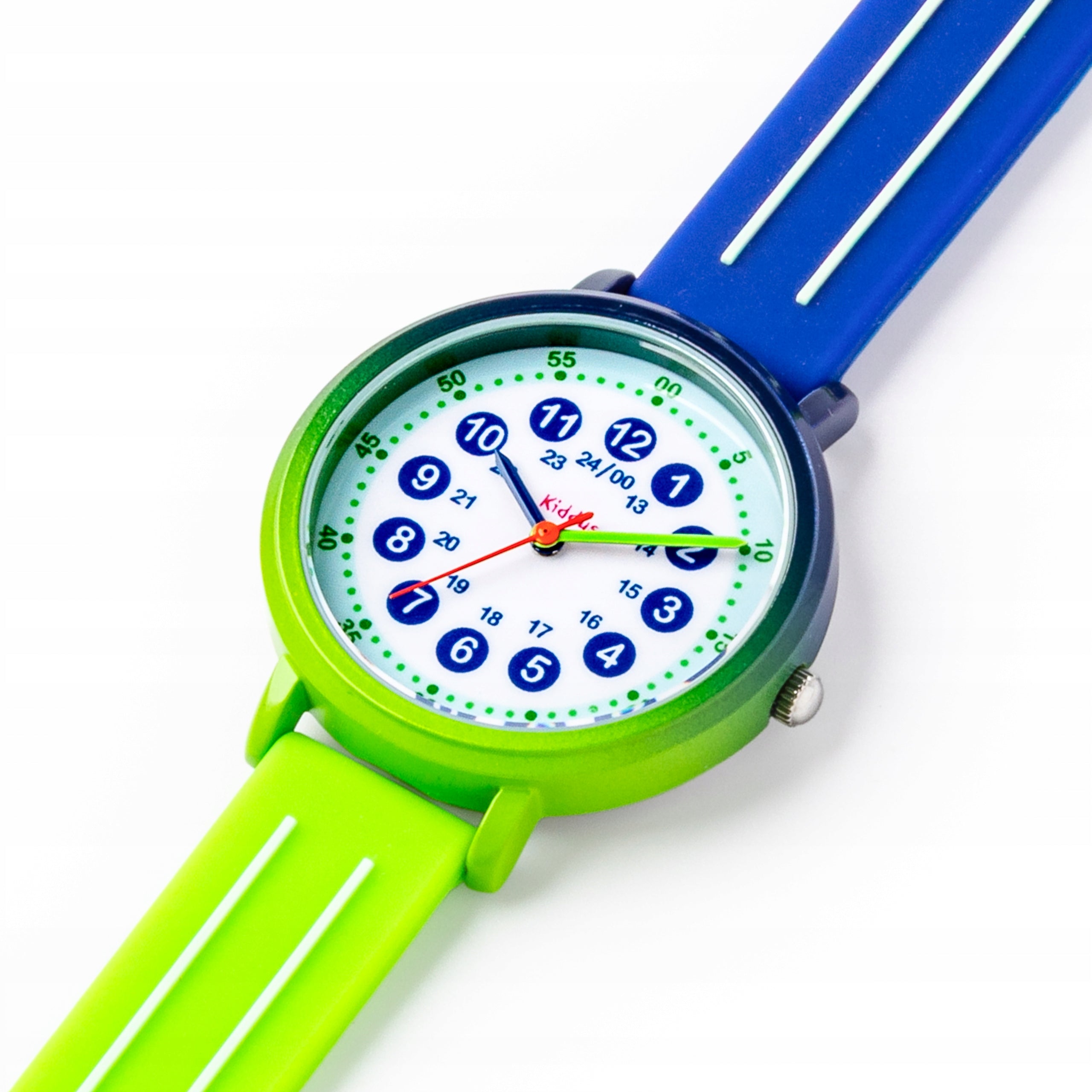 Kiddus children's watch Time Teacher Gradient Blue Green Brand Kiddus