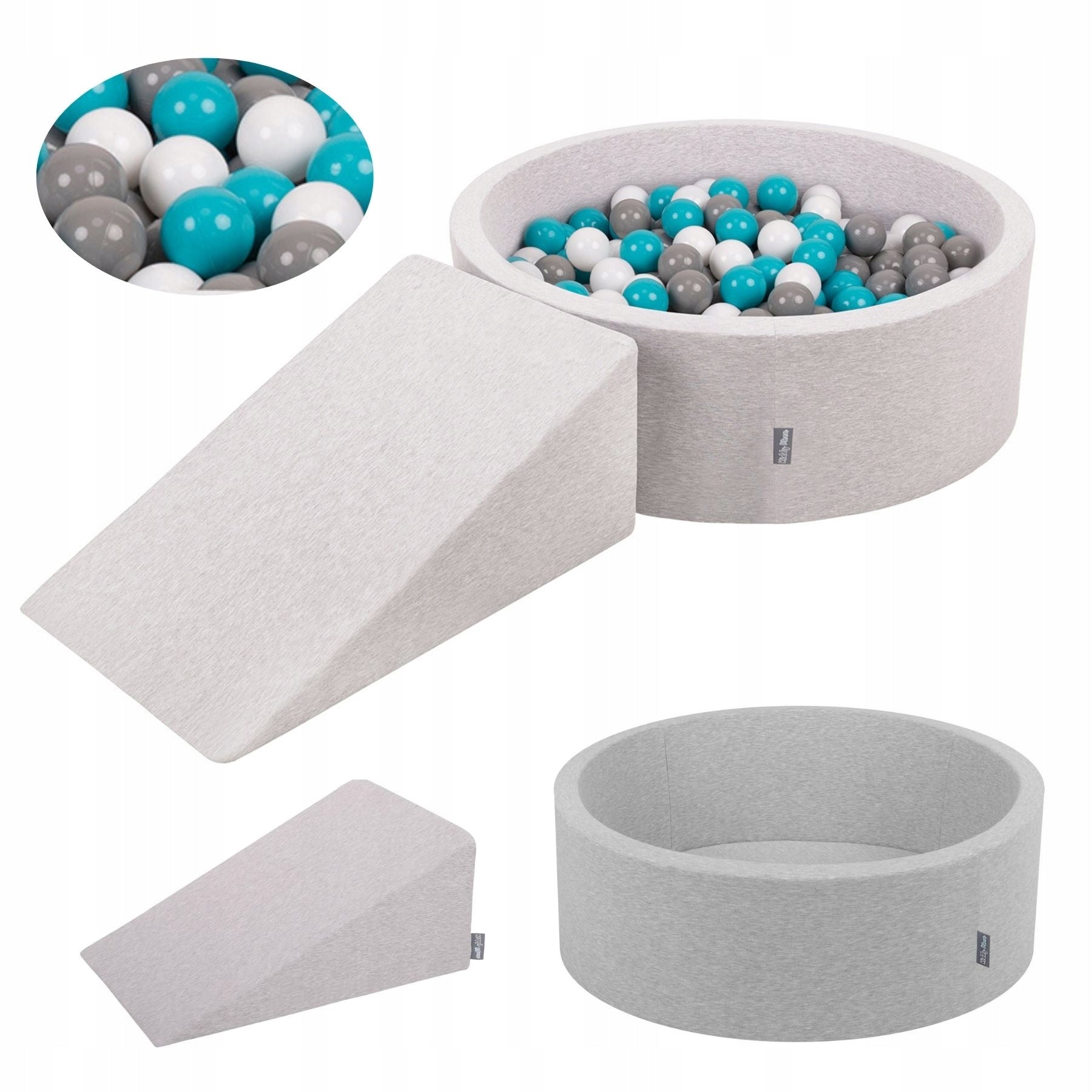KiddyMoon Foam Set Square Toys FOR CHILDREN 200 balls PPZP-OK30D-112