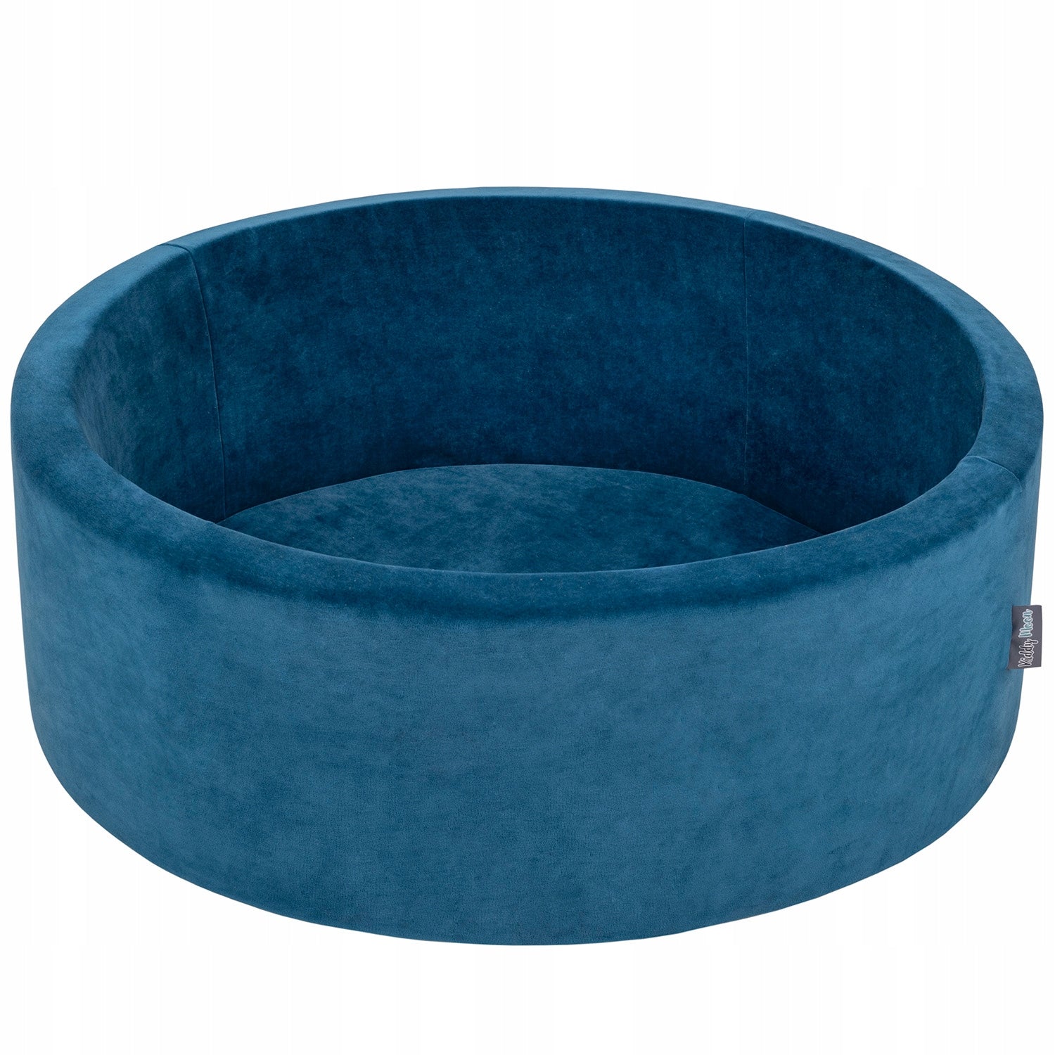 Bällebad KiddyMoon Velvet Ball Pool 90x30 cm, ohne Bälle, blau