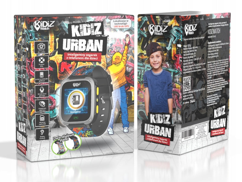 KidiZ URBAN Smartwatch wrist watch with location - lots of features Kind digital