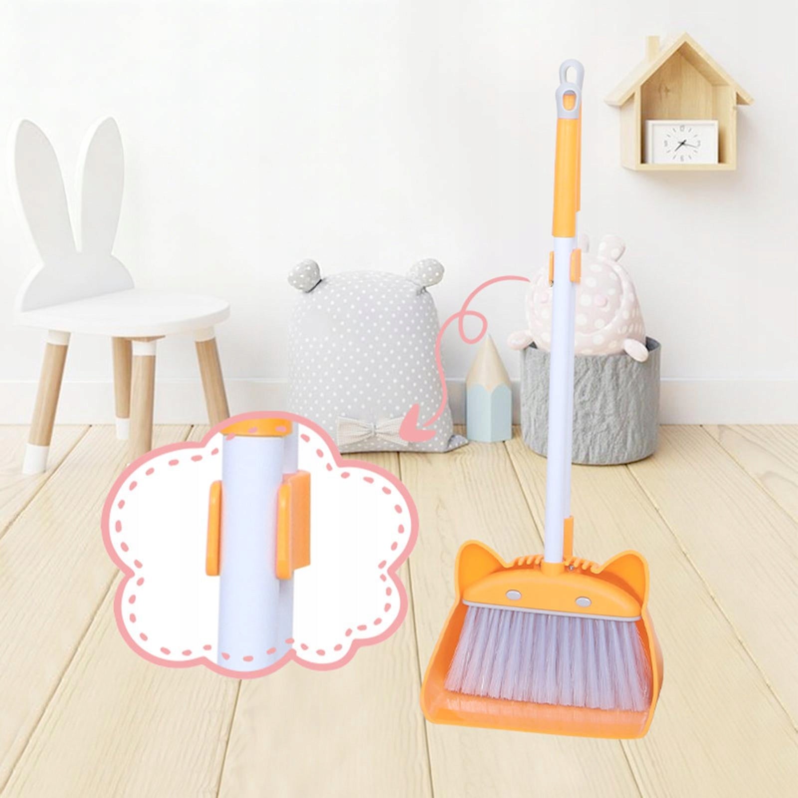 Kids Broom Dustpan Set Creative Small Broom and Dustpan for Boys Girls
