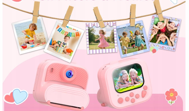 Kids Camera for Instant HD 1080P Printing Manufacturer code IF10-Różowy