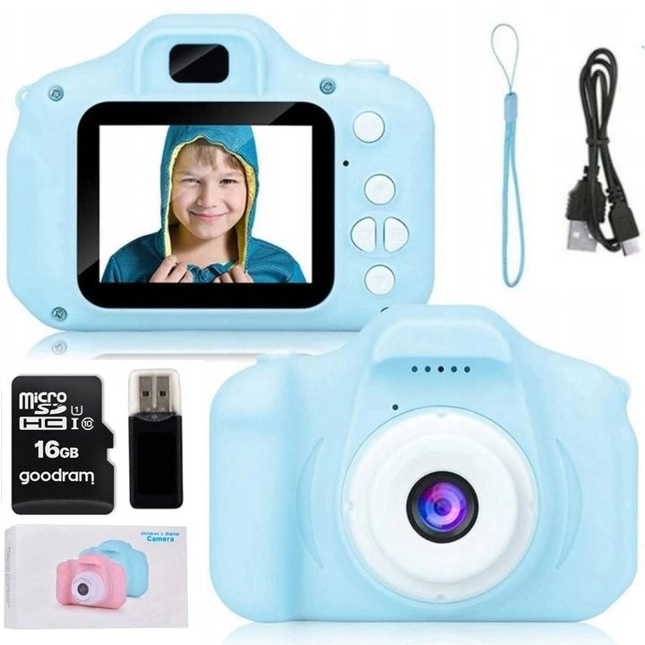 Kids Digital Camera 16GB Memory Games Full HD 1080P