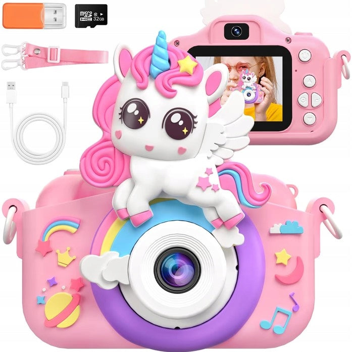 Kids Digital Camera Gontence 1080p HD 2" SD Card 32GB