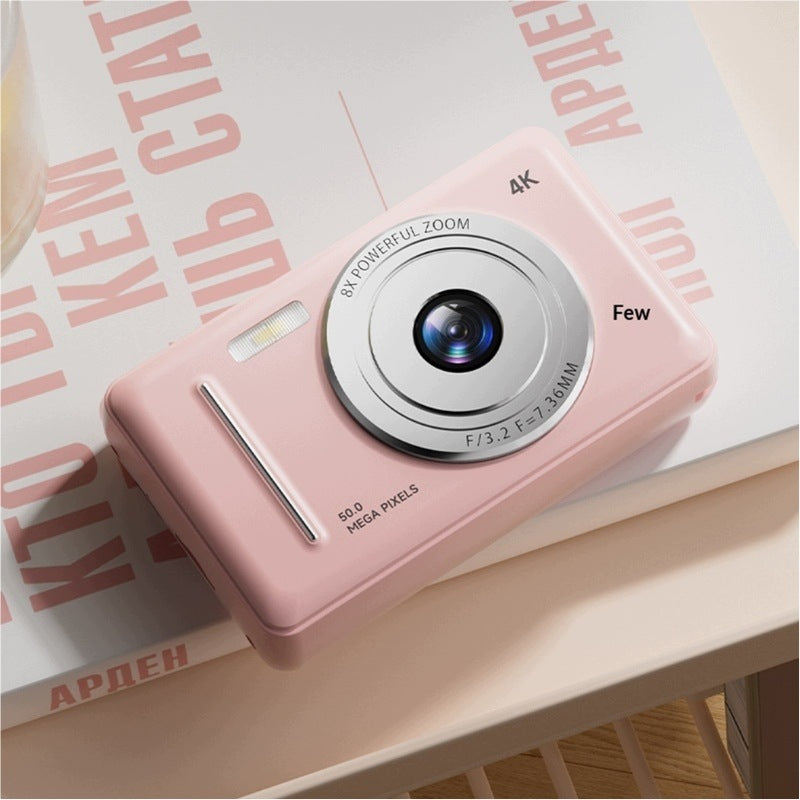 Kids Digital Camera Pink A1 50 MP 4K Zoom 8x 2,4 inch Brand no brand