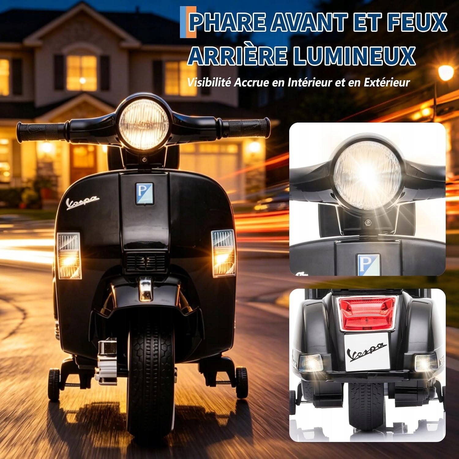 Kids Electric Motorcycle, Training Wheels, Lights, Music Manufacturer code JOLLYTOP