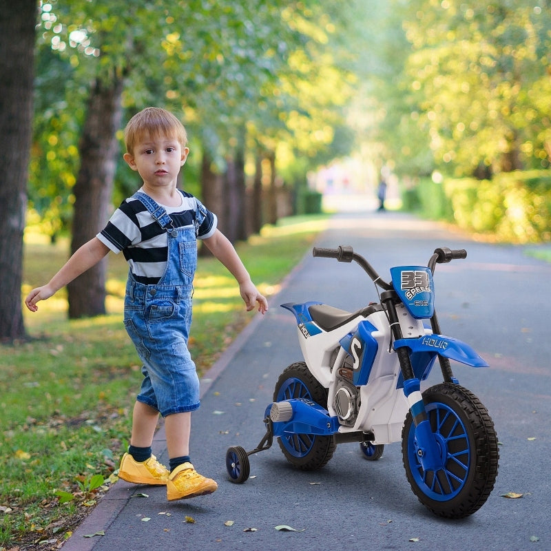 Kids Electric Motorcycle With Stabilizer Wheels Childrens Day Gift