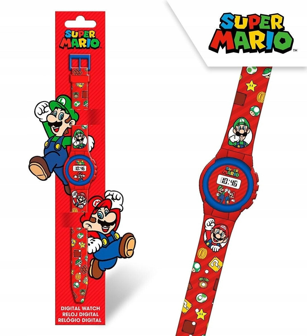 Kids Euroswan Super Mario Digital Watch Brand no brand