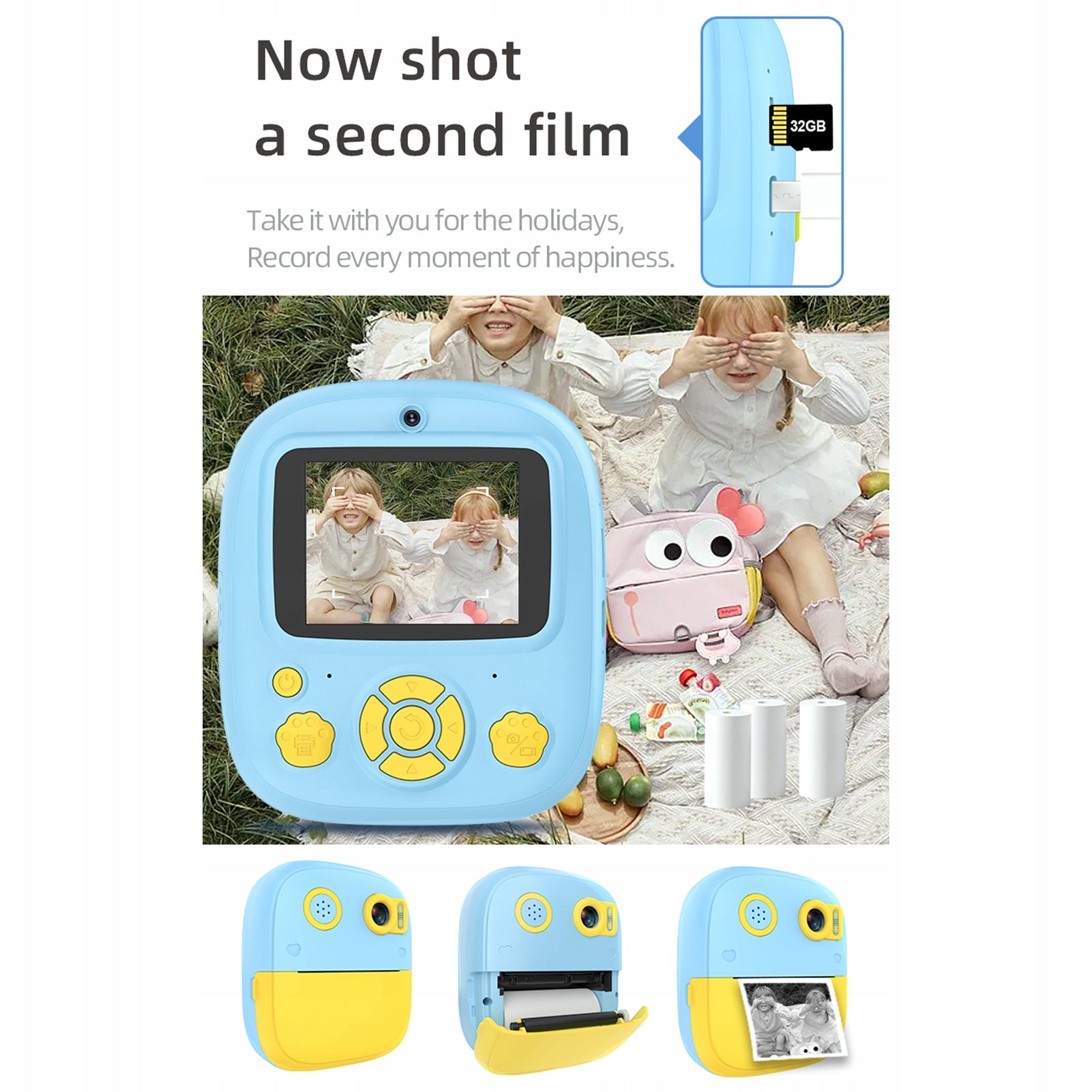 Kids Instant Print Camera Kids Digital 1080p Digital 71 Brand no brand