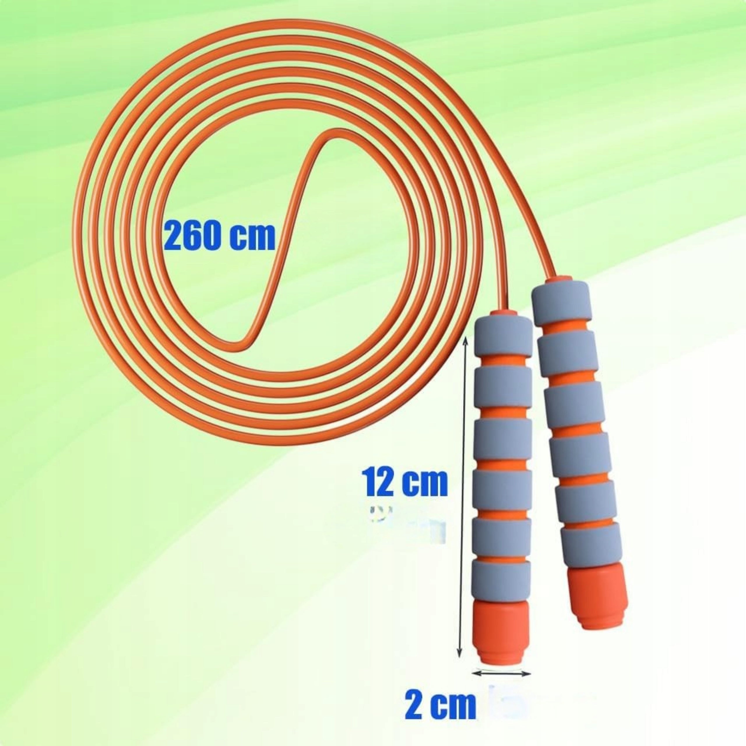 Kids Jump Rope, Adjustable Foam, 2.8m, 2-Pack, Blue & Purple Type jump rope
