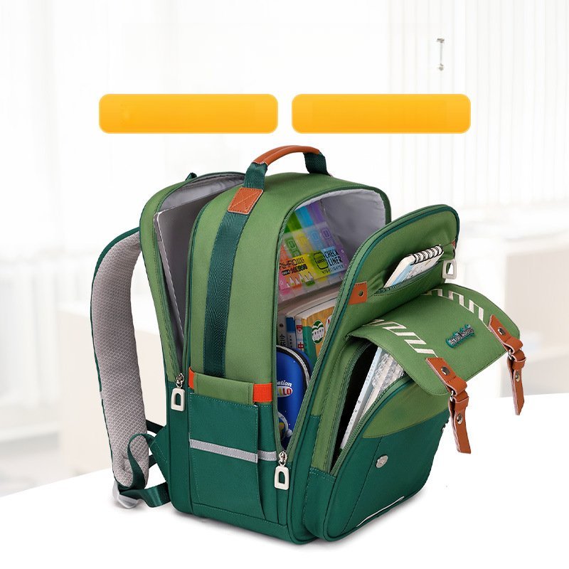 Kids School Backpack Men's And Women's Small Avocado Set With Bag Lightweight Gender unisex