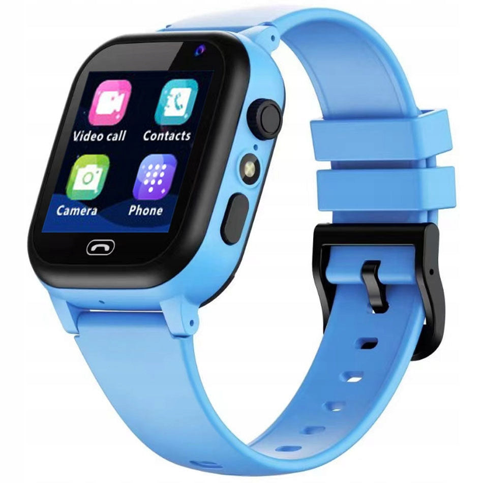 Kids Smart Watch GPS Location Two-Way Call Multifunctional Blue