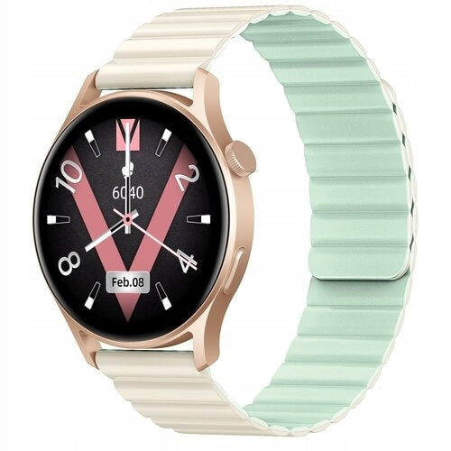 Kieslect Smartwatch Lora 2 Gold 210mAh Bluetooth 1.3 Inch AMOLED Screen
