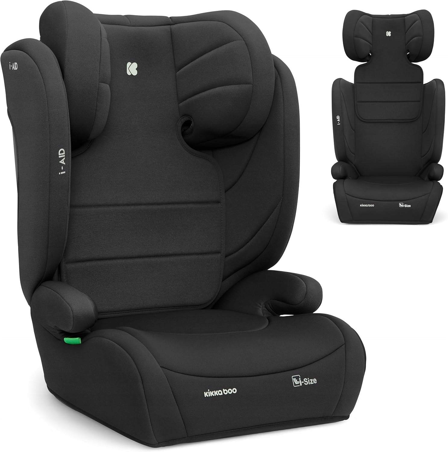 KikkaBoo i-Aid CAR SEAT I-SIZE 15-36 KG 100-150 CM BLACK Packaging status original