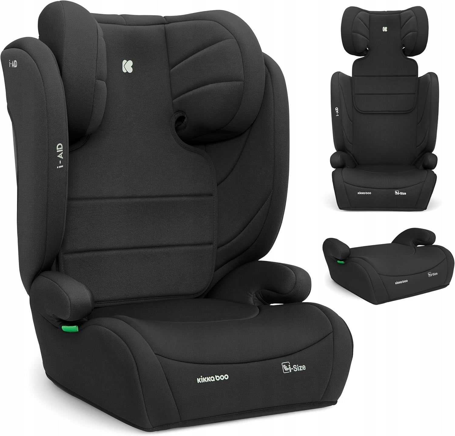 KikkaBoo i-Aid CAR SEAT I-SIZE 15-36 KG 100-150 CM BLACK
