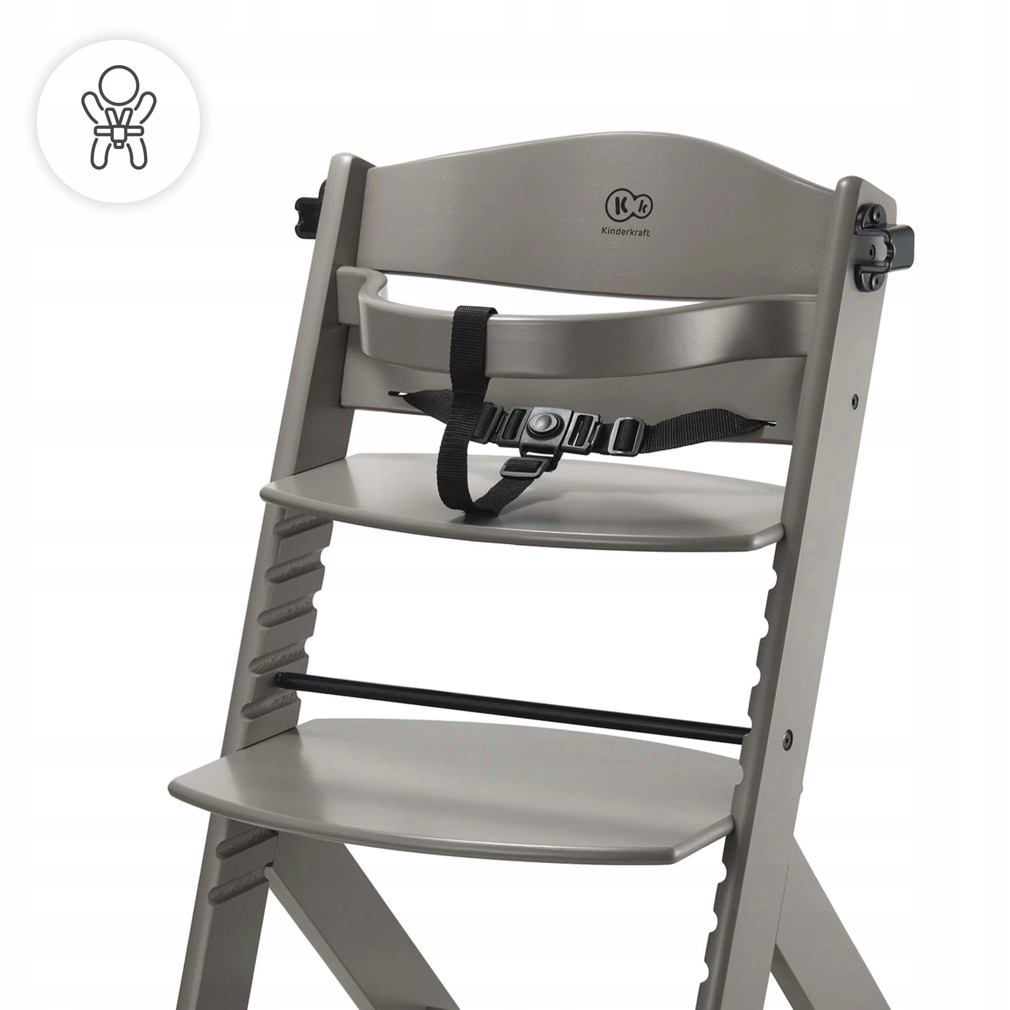 Kinderkraft Enock - high chair 3in1 Manufacturer code KKKENOCBRWF0000