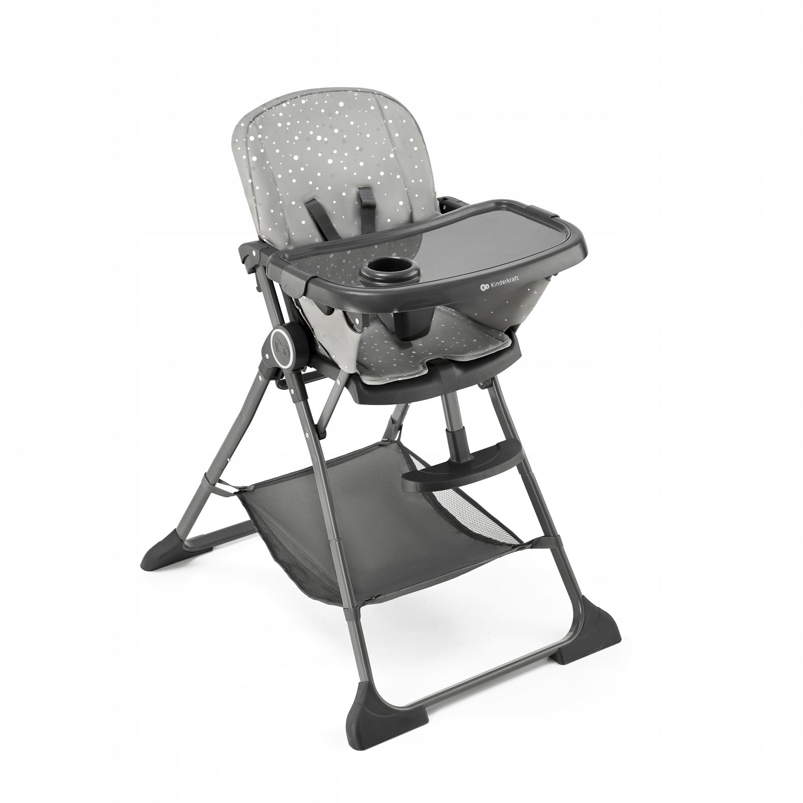 Kinderkraft FOLDEE folding high chair from 6 months grey Manufacturer code KHFOLD00GRY0000