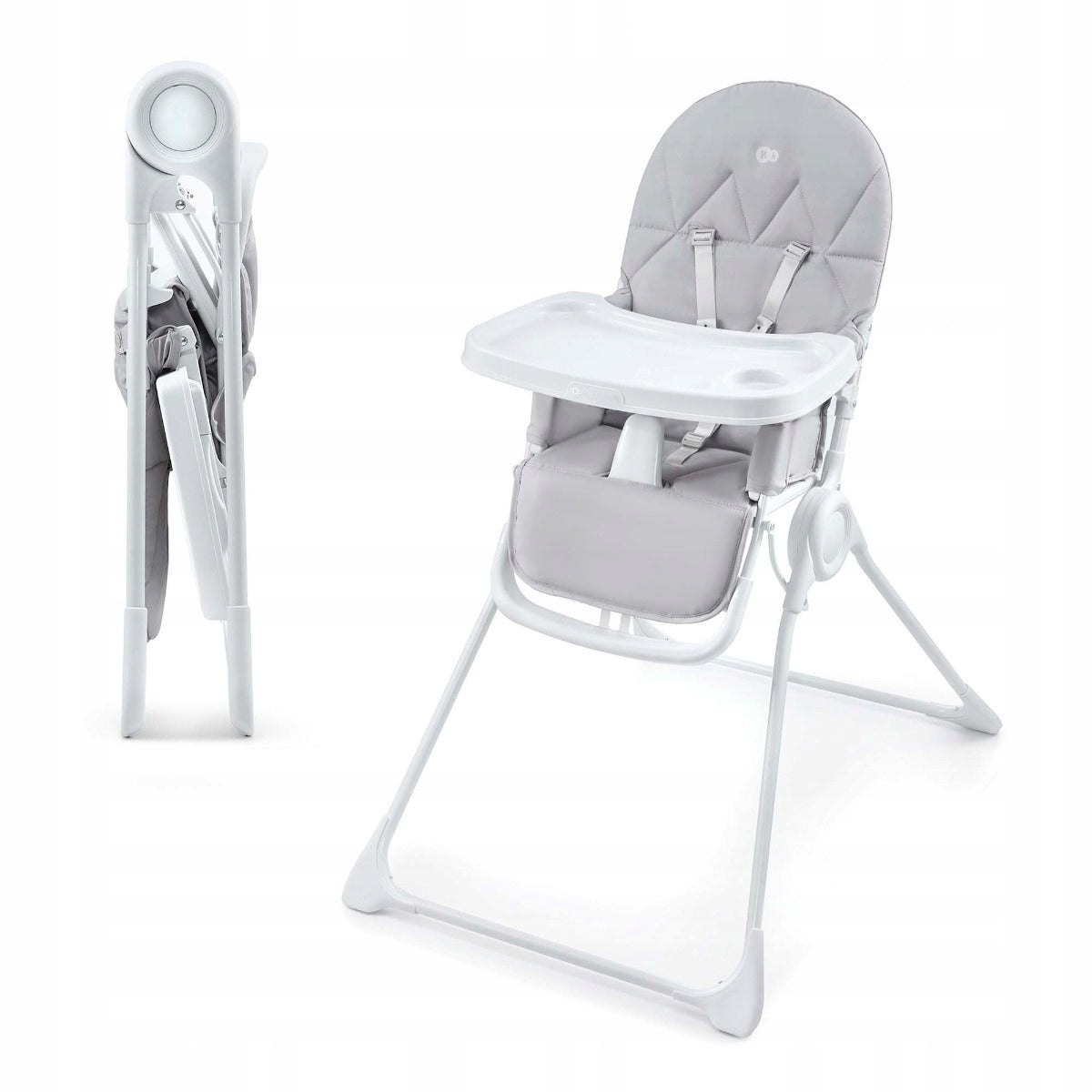 Kinderkraft Feeding Chair Folding Compact BINCI Light Grey