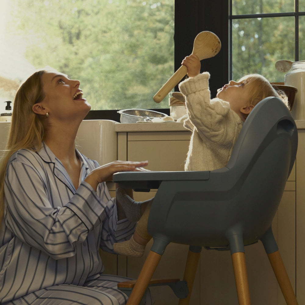 Kinderkraft Fini 2 - 2in1 Highchair for Children | Nordic Breeze Manufacturer code KHFINI02NOR0000