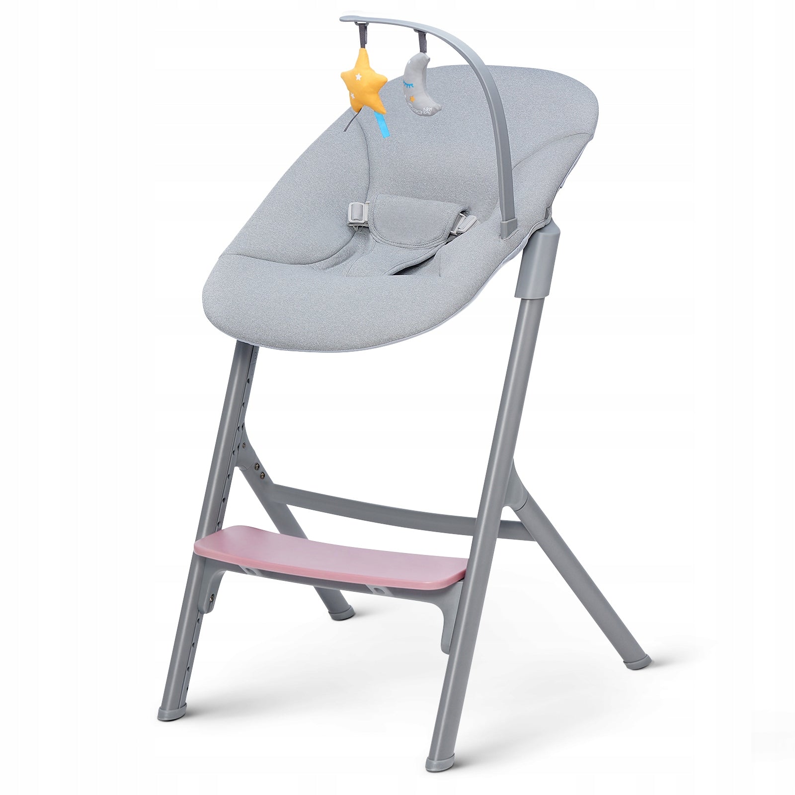 Kinderkraft LIVY high chair + rocker CALMEE Aster Pink Brand Kinderkraft