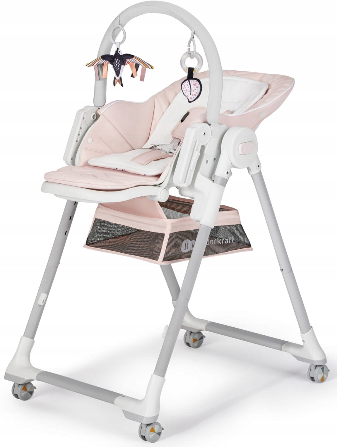 Kinderkraft Lastree 2in1 Baby Lounger Feeding Chair | Pink Manufacturer code KHLAST00PNK0000