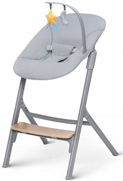 Kinderkraft Livy Highchair + Calmee Rocker Brown Oak Brand Kinderkraft